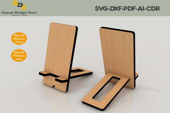 Download Mobile Phone Stand / Wood Tablet Holder - Mobile Collection