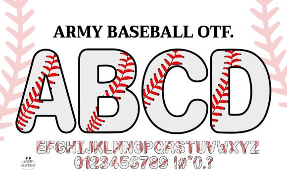 Download Army Baseball Font - Premium Resources
