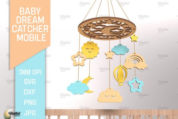 Download Baby Dream Catcher Mobile Laser Cut SVG - Mobile Collection